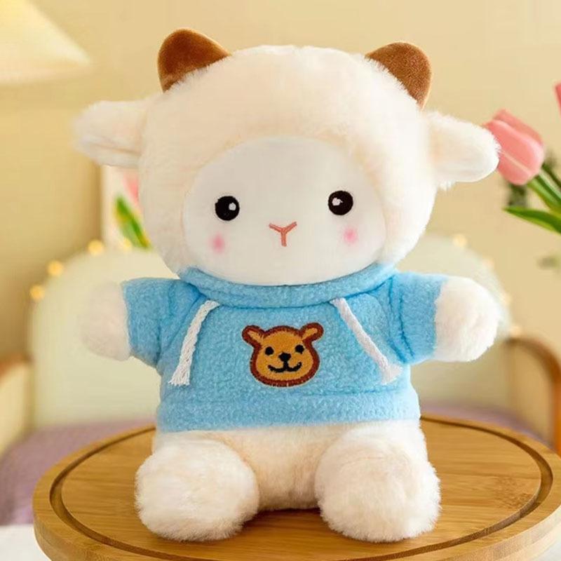 20cm PP Cotton Plush Sheep Soft Toy Cute Cartoon Stuffed Animal Pillow Valentine Christmas Birthday Party Decor for Kids Gift