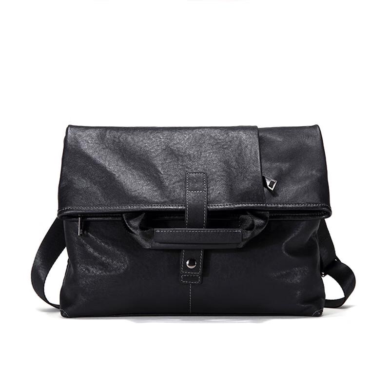 SCHWARZETIENNE Men's Genuine Leather Shoulder & Crossbody Bag