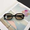 Vintage Small Frame Oval Sunglasses Women's Brand Designer Tan Sun Glasses Women Outdoor Travel Eyewear UV400