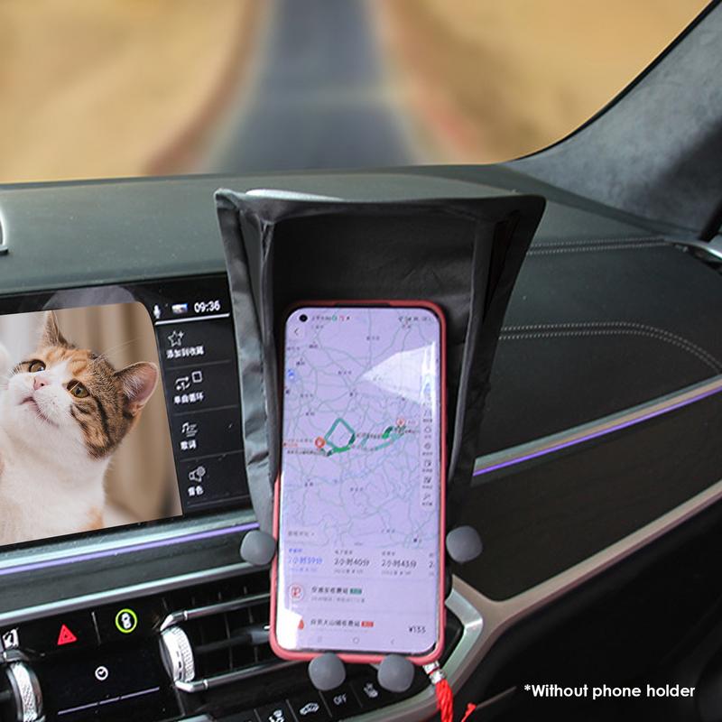 Phone Sun Shade for Car Motorcycle Phone Glare Shield UV Blocking Phone Holder Glare Blocking Phone Stand Interior Accessories