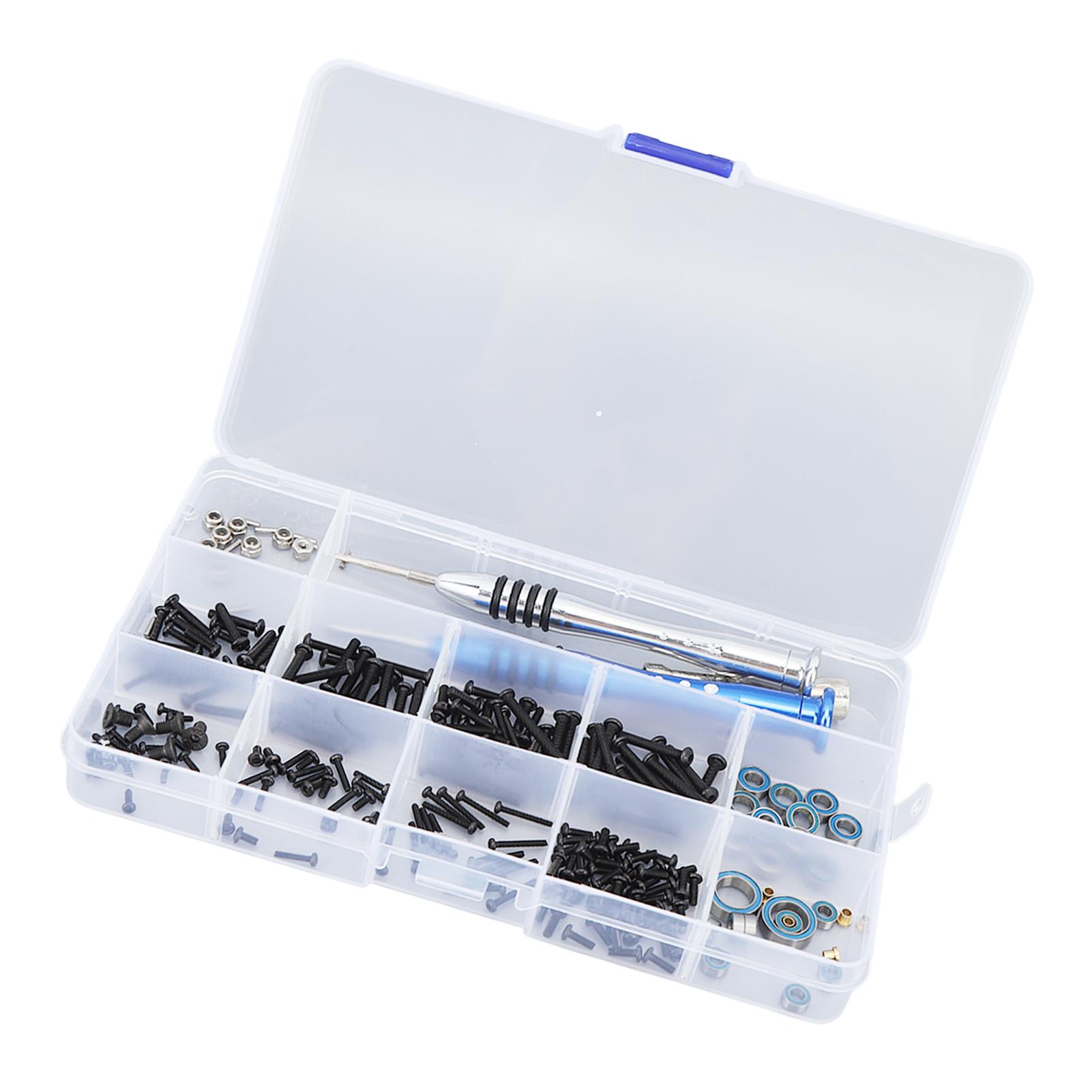 

205 шт. Инструменты для ремонта RC Винты с круглой плоской головкой Подшипники Отвертки для Traxxas 118 Remote