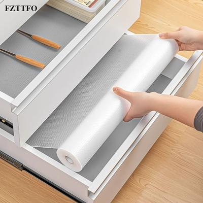 30/60cm 1.5/5M Drawer Mat Shelf Cover Liners Non Slip Waterproof Closet Placemat Table Pad Cabinet Oil-proof Liners Non-Adhesive
