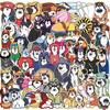50 Cartoon Ha Ge Show Graffiti Stickers Decorate Guitar Notebook Suitcase DIY Waterproof Stickers