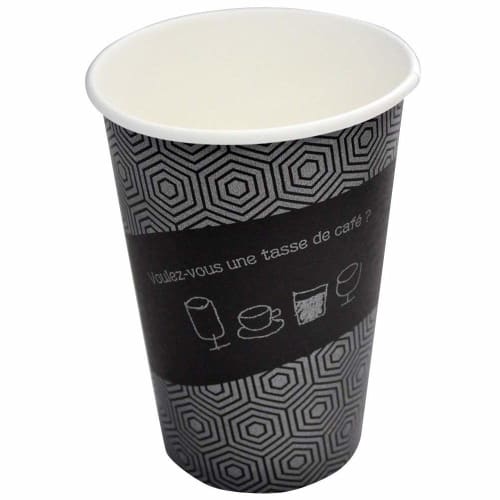 Sunnap Cardboard Paper Cups, 400ml, 150 Cups (3 Packs of 50), Large Size, Disposable Cups, AC4050TEC
