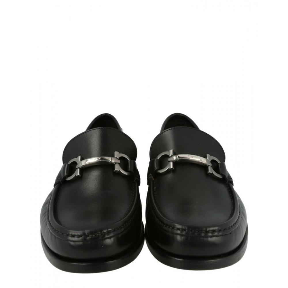 Salvatore Ferragamo Leather Loafers Black Rolo 15