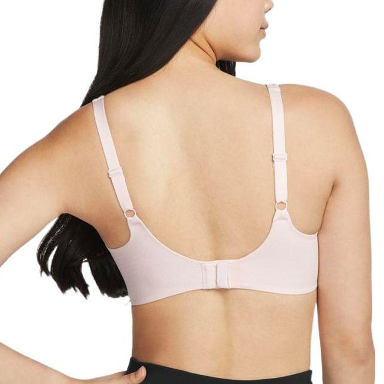 Nike Einfarbiger Sport-BH mit breiten Trägern und leichtem Halt für Damenunterwäsche Hellrosa DM0531-640