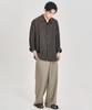 PRAIRIE Silky Striped Shirt (Brown)