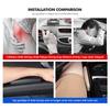 LMN1 Emblems For Volkswagen VW Car Knee Pad Leather Elbow Rest Pad Headrest Car Accessories Golf Jetta Passat Mk4 Mk5 Mk6 CC B5 B6 B7