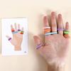 Montessori Color Cognition Matching Finger Rings Toy For Children Parent-Child Interactive Table Game Gift For Kids XYZ