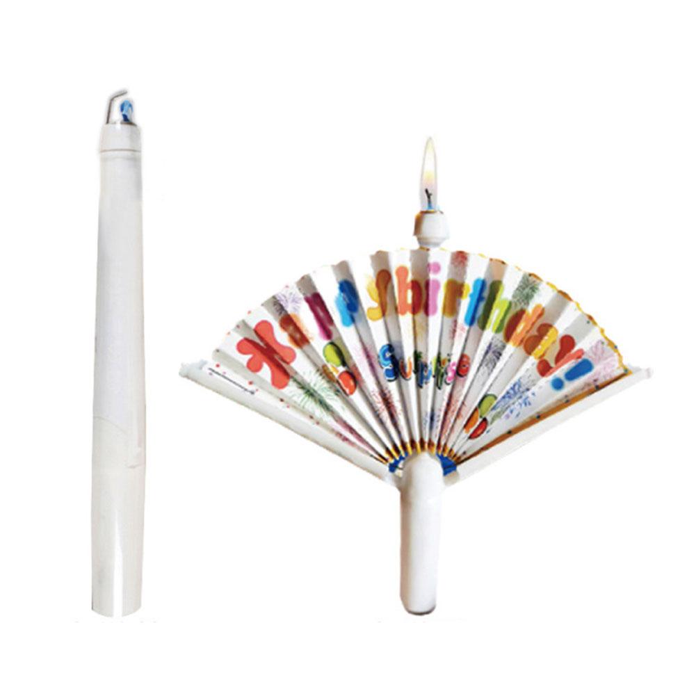 1PC Creative Surprise Fan Birthday Candle Birthday Birthday Decoration Decor Party Candle Candle Cake Clown Cake Happy