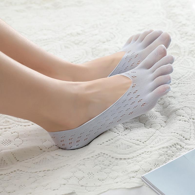 Orthopedic Compression Socks Women's Toe Socks Ultra Low Cut Liner with Gel Tab Breathable/sweat-absorbent/deodorant/invisible
