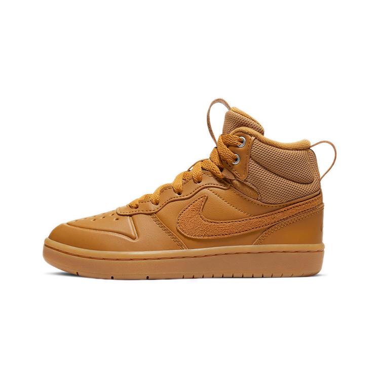 Nike Court Borough Mid 2 Boot Slip Resistant Abrasion Resistant Mid top Skateboard Shoes Wheat BQ5442-700
