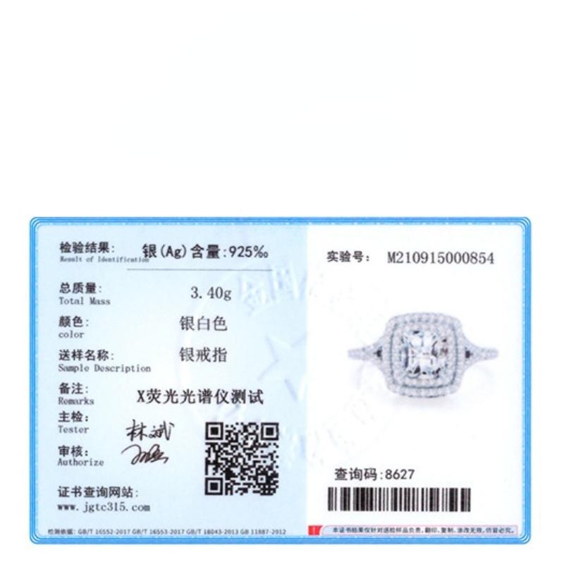 Tancise Classic 925 Sterling Silver Zircon Ring Ladies Jewelry Promesse de mariage Cadeau de fête