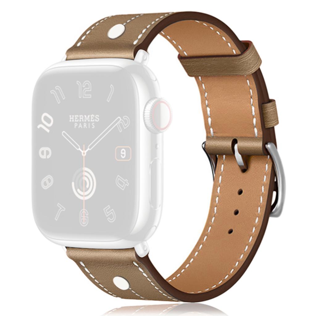 KALEBOL For Apple Watch 10 46mm/Ultra 2/Ultra 49mm/9 8 7 45mm/SE (2023) SE (2022) SE 6 5 4 44mm/3 2 1 42mm Genuine Cow Leather Watch Strap