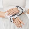 New Fake Sleeves for Women Autumn Winter Sweater Decorative Lace White False Sleeves Pleated Wrist Pleated Fake Cuff