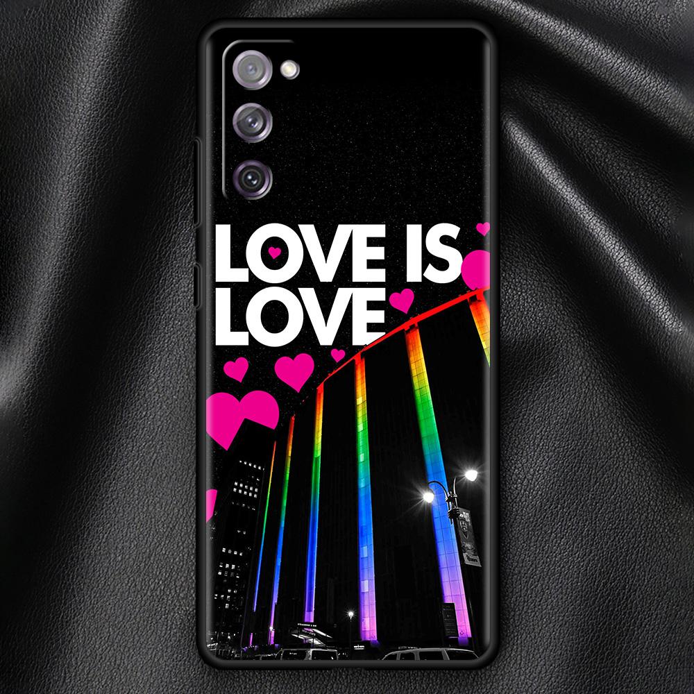 Lesbian LGBT Pride Soft Black Case For Samsung Galaxy S21 Ultra S20 FE S10 Plus S10e S9 S8 S7 M51 M31 Silicone Shell Phone Cover