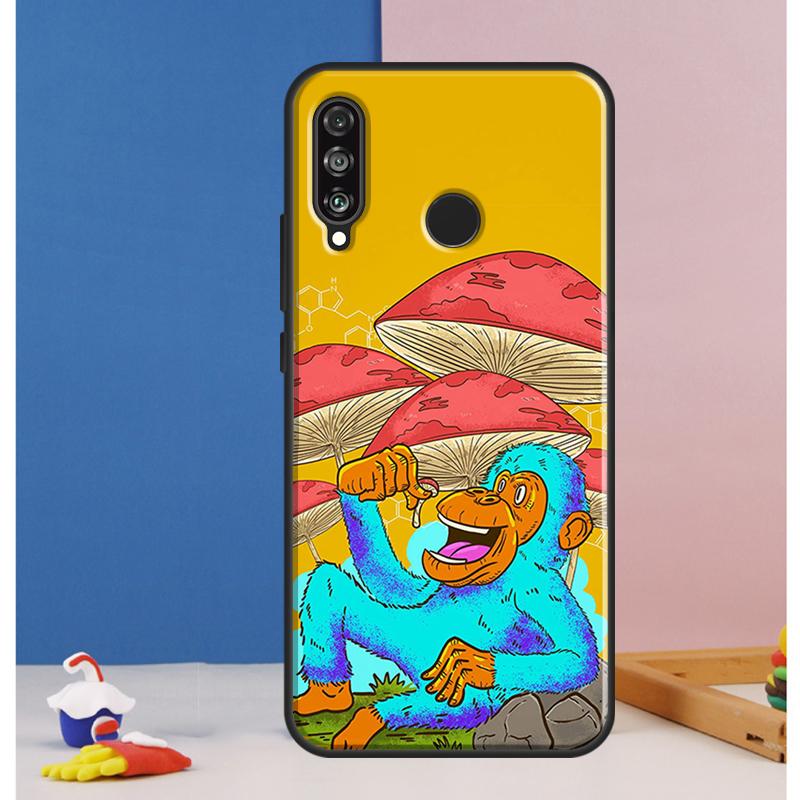 Mushroom Psychedelic Trippy Frog Case For Huawei Nova Y73 Y72 Y70 Y90 Y60 Y61 Y91 12s 12i 11i 8i 9 10 SE P30 P40 Lite P60 Pro