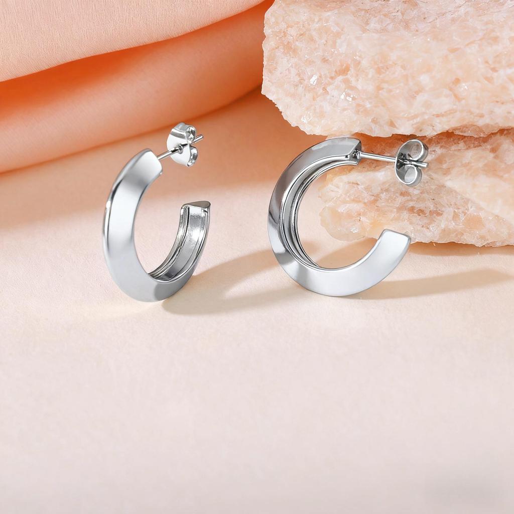 2025 Luxury Titanium Steel Earrings - No Fade, High-End Feel