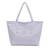Simple solid color large capacity commuting lazy wind tote bag student leisure shoulder bag