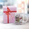 1pc 11oz Blank Ceramic Coffee Mug, Double-sided Printed Drink Cup, Polished Surface, Sturdy Structure, Classic Daily Mug for Home and Office