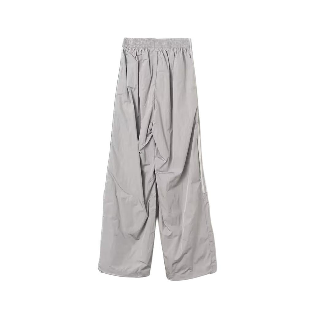 Adidas Originals Adicolor Ss25 Teamgeist Logo Comfortable Versatile Fashion Striped Casual Pants Unisex Bottoms Gray JD0258