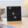 Nordic Wooden Ring Acrylic Calendar: Aesthetic Desktop Ornament and Decompression Decoration