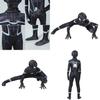 Stunning Black Spider-man Homecoming Cosplay Costume With Breathable Material For Kids And Adults