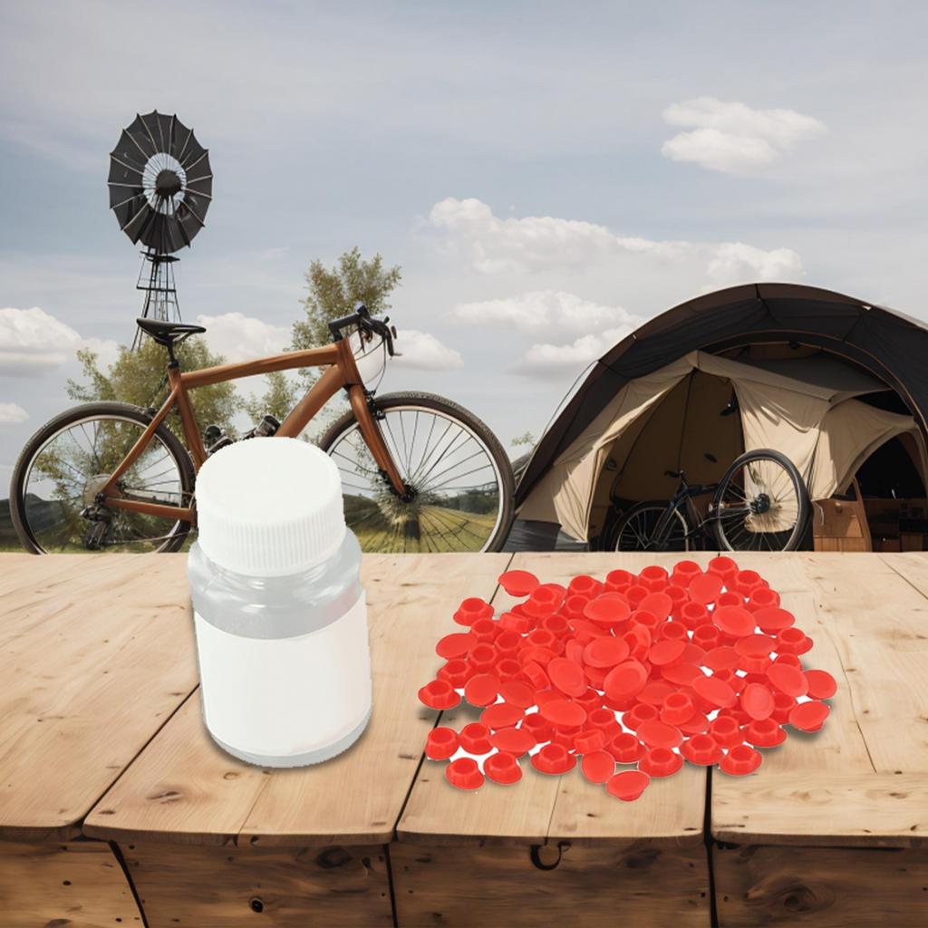 Bike Wheel Plugs for MTB Road Bike Rim Enhances Bike Stability 100pcs/bottle