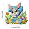 PET Double Sided Special Shaped Easter Alphabet Diamond Painting Art Keychain Pendant DIY Diamond Art Keyring for Birthday Party