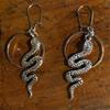 European & American Snake-Style Trendy Retro Earrings - Earthy, Cool, Versatile Snake-Shaped Clips with Japanese & Korean Influences.