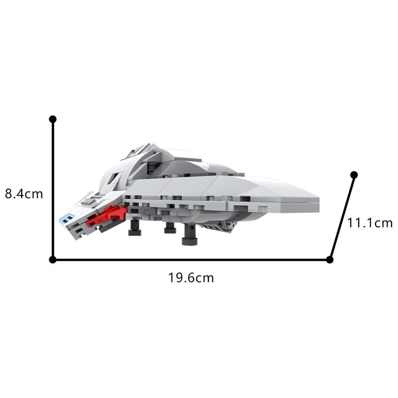 MOC Star Trek Voyager Delta spacecraft high brick parts assembly building block toy