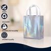 10Pcs with Handles Gift Bags Iridescent Holographic Party Favor Bags  Candy Cookie Packaging