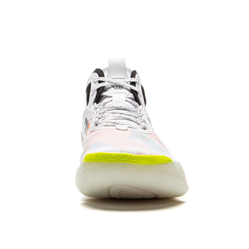 Li Ning Yushuai 19 Carbon Core Basketballschuhe Herren Mittelhoch Standard Weiß ABAV057-5