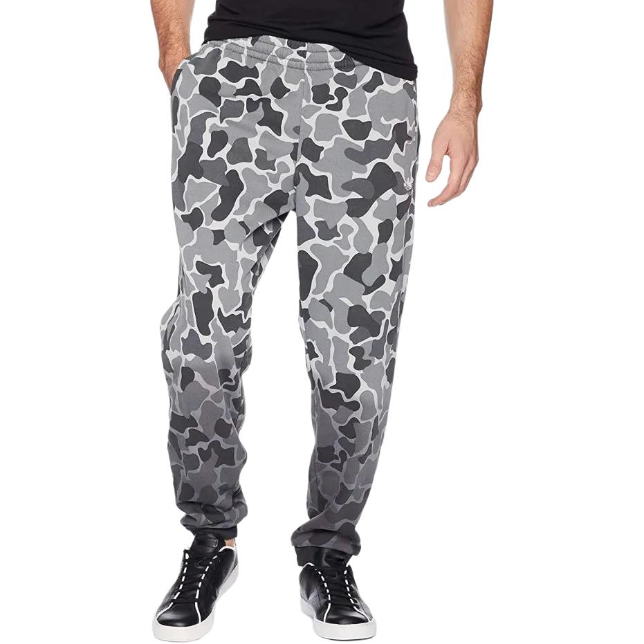 Adidas Originals Camo Fleece Warm Spliced Sports Pants Men Bottoms Black DH4808