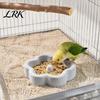 Easy Clean Bird Water Bowl Pumice Stone Bowl, Spill Proof Parrot Calcium Rich, Stable Cage Accessory Food Dish, Feeder for Cockatiel Conure