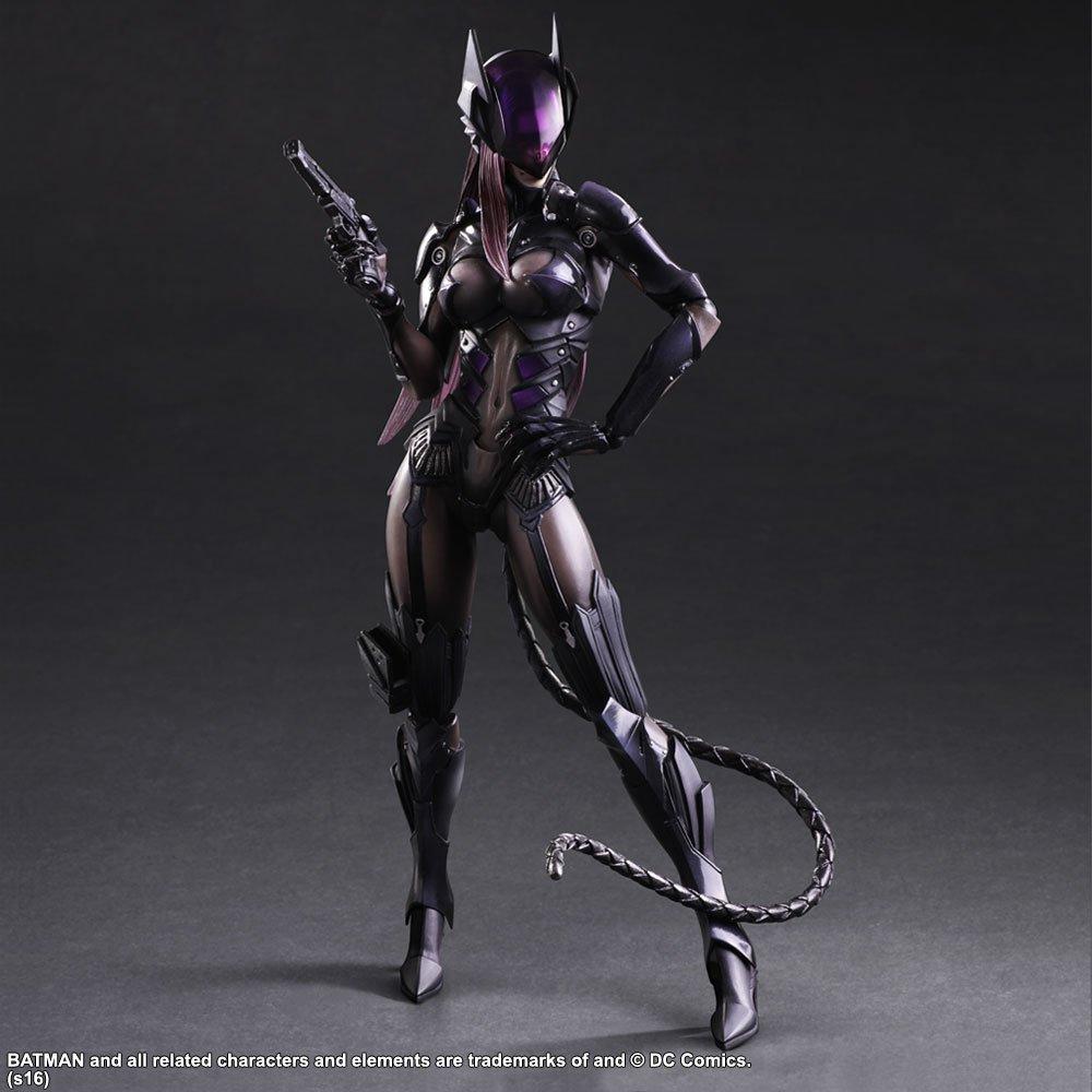 DC Comics WARIANT PLAY ARTS Kai ZAPROJEKTOWANY PRZEZ TETSUYA NOMURA Kobieta Kot PVC malowana figurka akcji [Używana]
