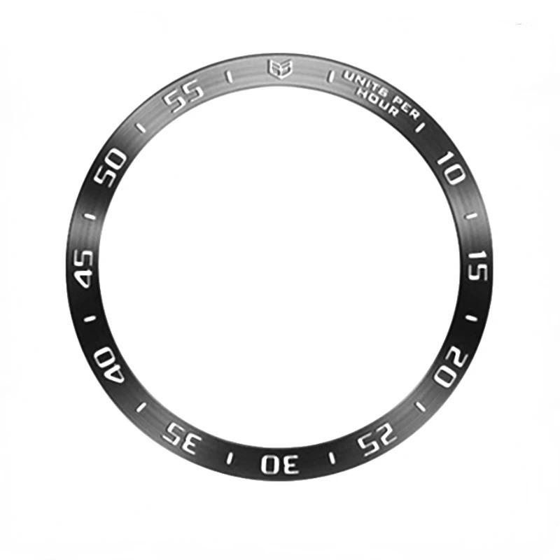 Metall-Lünettenring für Samsung Galaxy Watch 8 7 6 5 4 44mm 40mm Zeit-/Geschwindigkeits-Skalenrahmen Schutzring für Galaxy 8 6 Classic 46mm