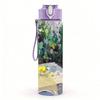 1PC Outdoor Table Picnic Garden Scene Illustration 750ml Color Plastic Sports Water Bottle Leakproof Flip Straw Lid Suitable for Sports Office Use
