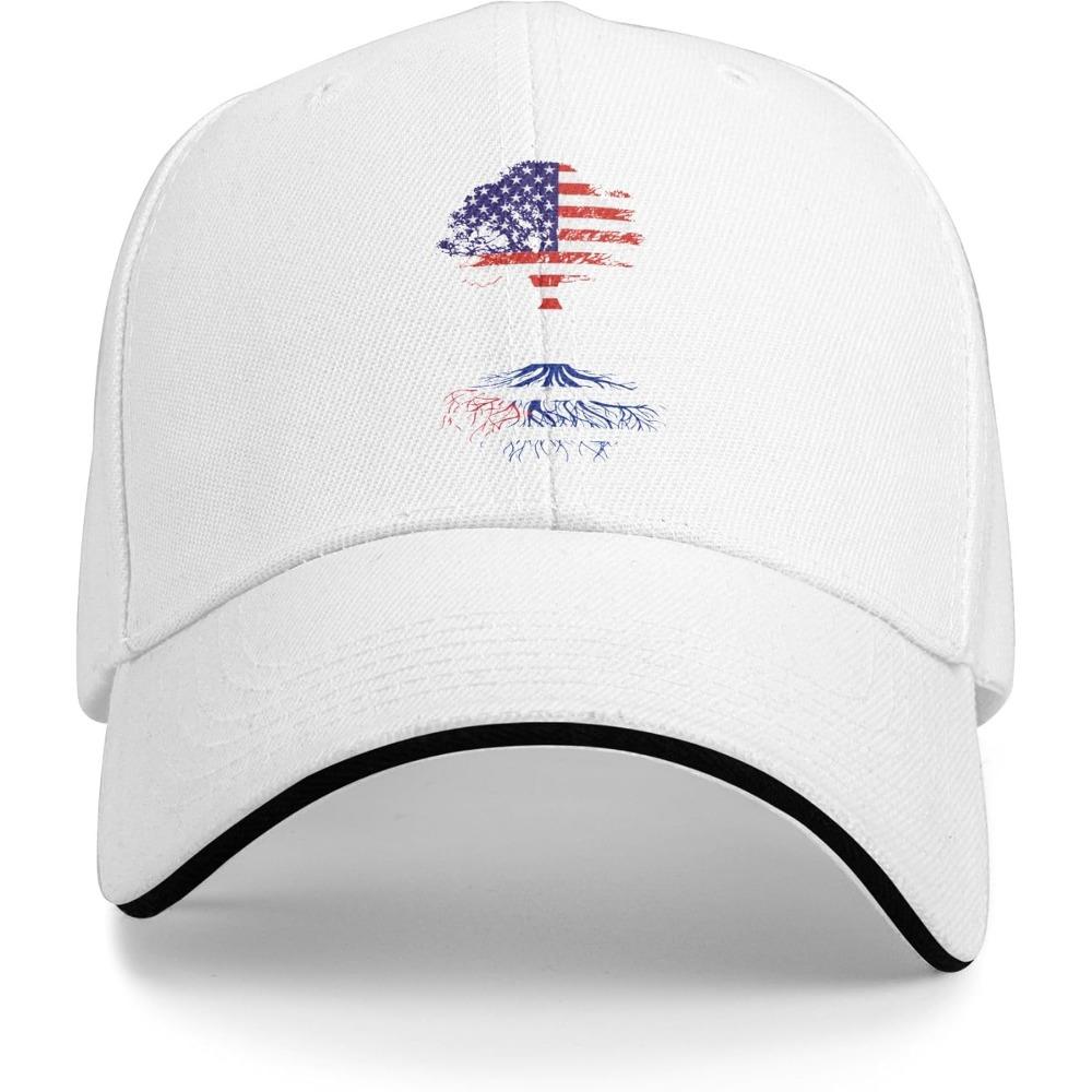 Sandwich Baseball Cap for Men & Women, 3-Layer Contrast Design Adjustable Hat, Lightweight Durable Cap