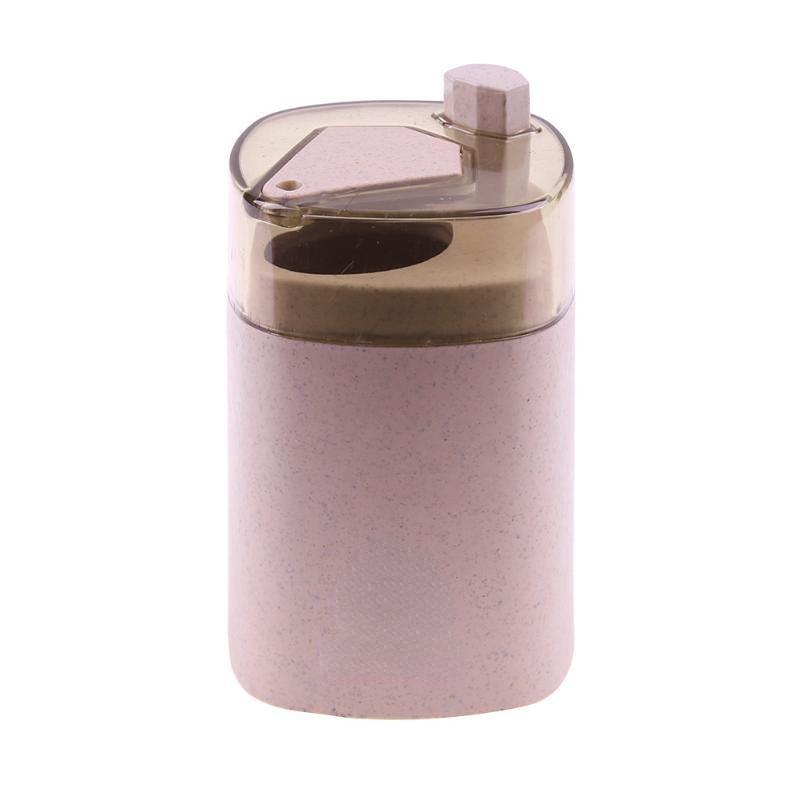Automatic Toothpick Holder Container Wheat Straw Household Table Toothpick Storage Box