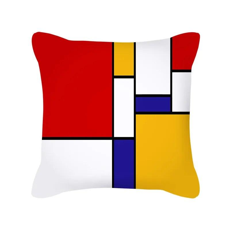 Nordic Style Colorful Geometric Printing Pattern Sofa Cushion Cover Pillowcase Home Decor Party Car Bedding
