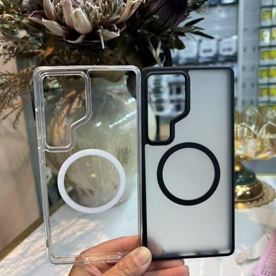 Coque de téléphone magnétique transparente Samsung S25 Ultra, Compatible A17/S25FE, Anti-chute, Protection effet peau