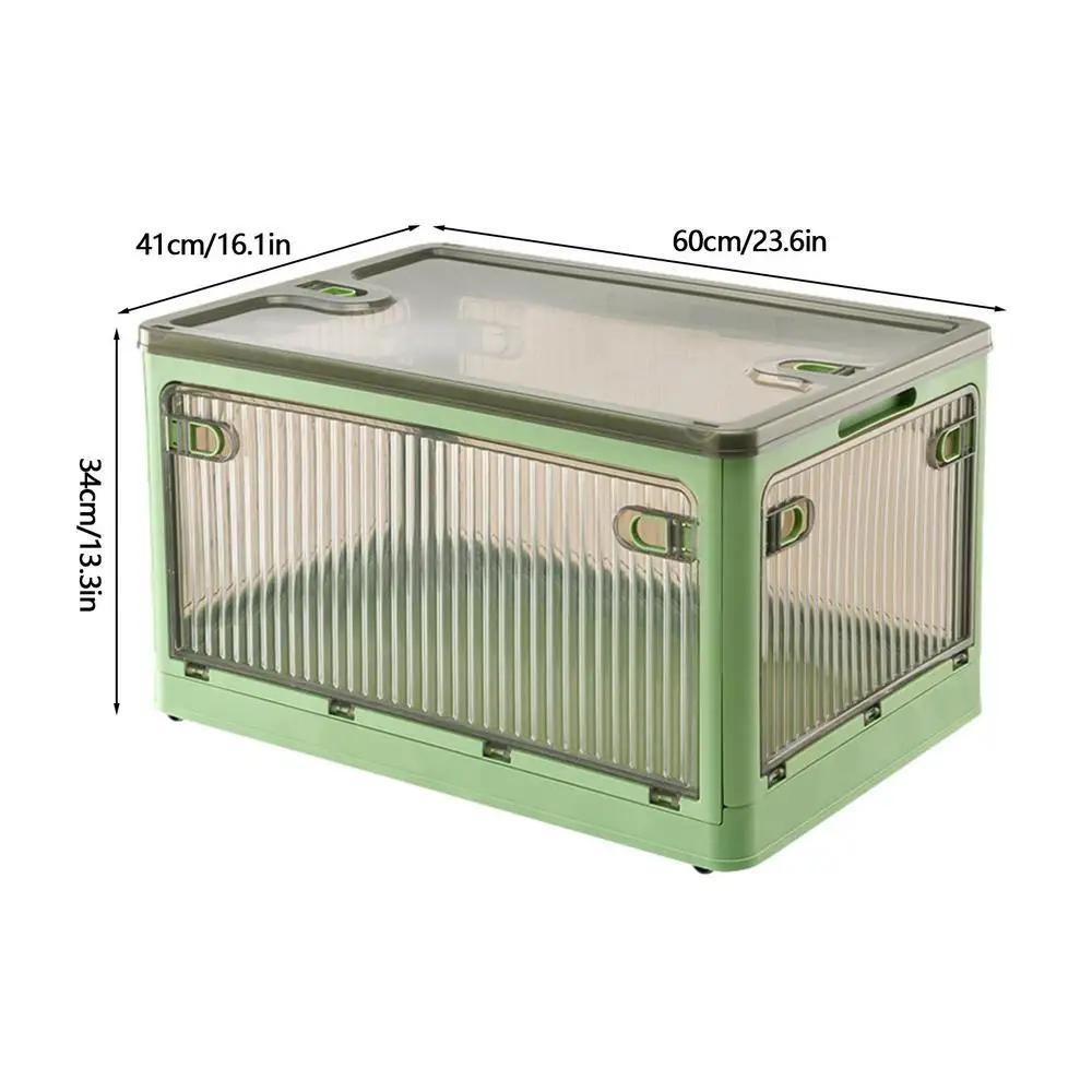 Ящик для хранения вещей для кемпинга Складные контейнеры для хранения Прозрачные контейнеры для хранения Ящик для пикника для кемпинга Большие органайзеры XL зелёный 5395₽