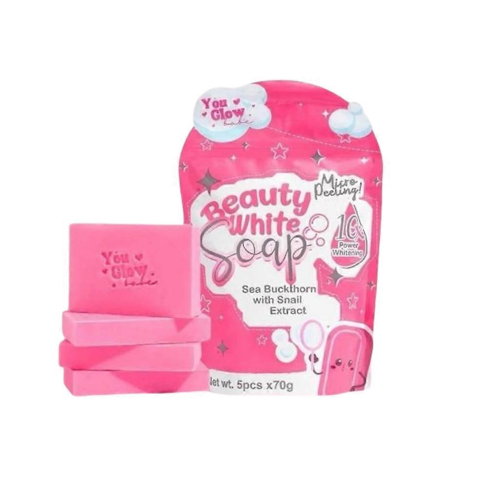 Biele mydlo Beauty od You Glow Babe, 5 kusov x 70 g 5pcs/1bag