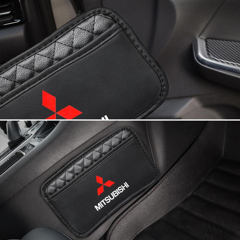 Sac Organisateur de Poche Latérale de Siège Auto Autocollant Accessoires de Rangement Multifonctionnels Pour Mitsubishi Colt Lancer L200 Pajero Outlander EX