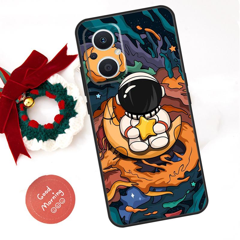 Star Astronaut Cute Funda For OPPO Reno 13 F 14 10 11 12 Pro 12F 11F 14F 7 8 Lite OPPO Find X9 X8 X6 X5 Pro Case