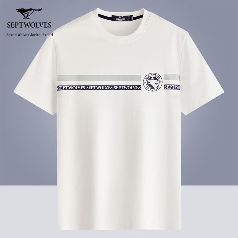 Seven Wolves Men s Pure Cotton Short-Sleeve T-Shirt 180/96A