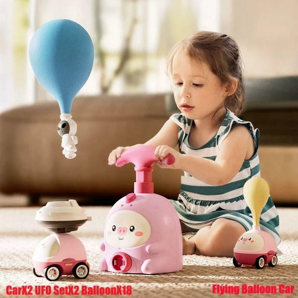 Aerodynamic Flying Balloon Launcher Toys Inertial Air Power Aerodynamic Flying Toy  NewYear Gift
