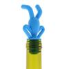 Creative Upside Down Man Design Silicones Bottle Stoppers And Glass Identifier For Wine Lovers And Parties