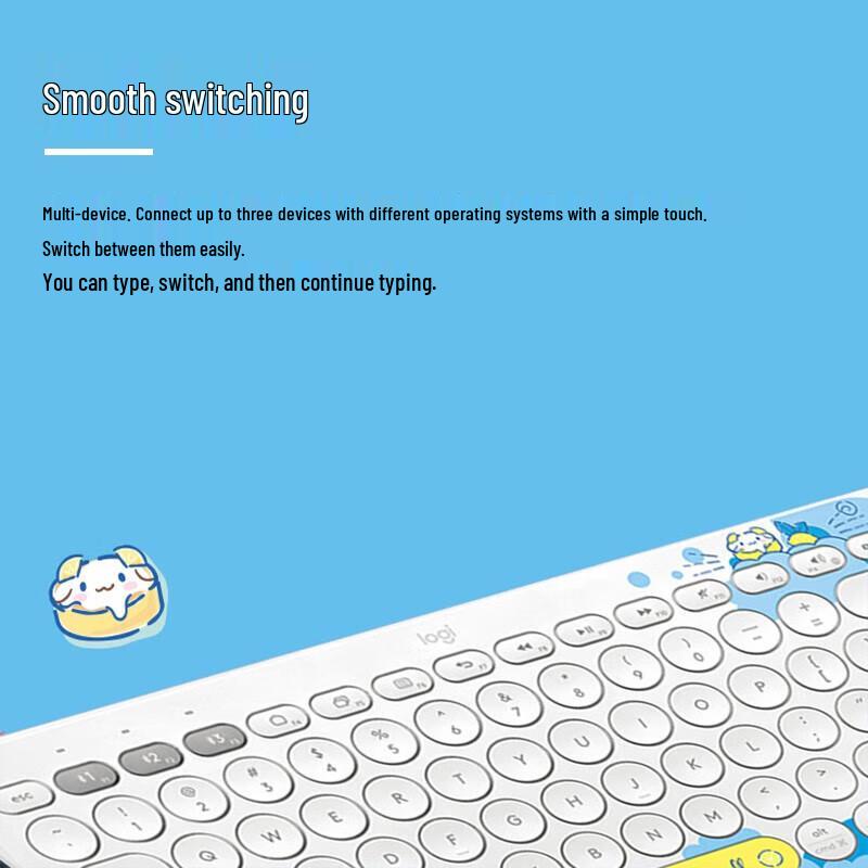 Logitech K380 Cinnamoroll Special Edition Bluetooth Keyboard